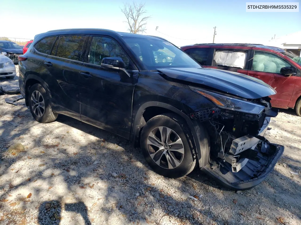 2021 Toyota Highlander Xle VIN: 5TDHZRBH9MS535329 Lot: 75969864