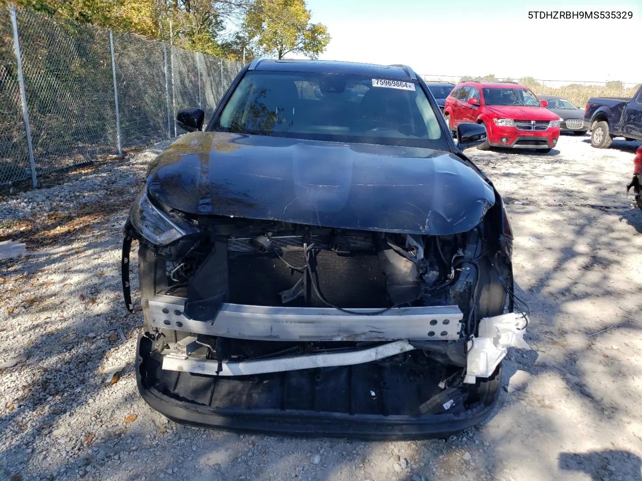 2021 Toyota Highlander Xle VIN: 5TDHZRBH9MS535329 Lot: 75969864