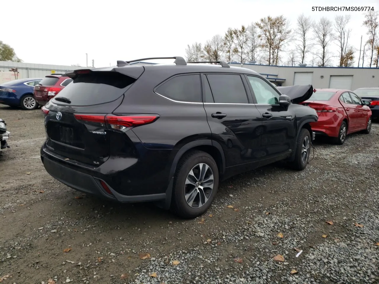 2021 Toyota Highlander Hybrid Xle VIN: 5TDHBRCH7MS069774 Lot: 76029734