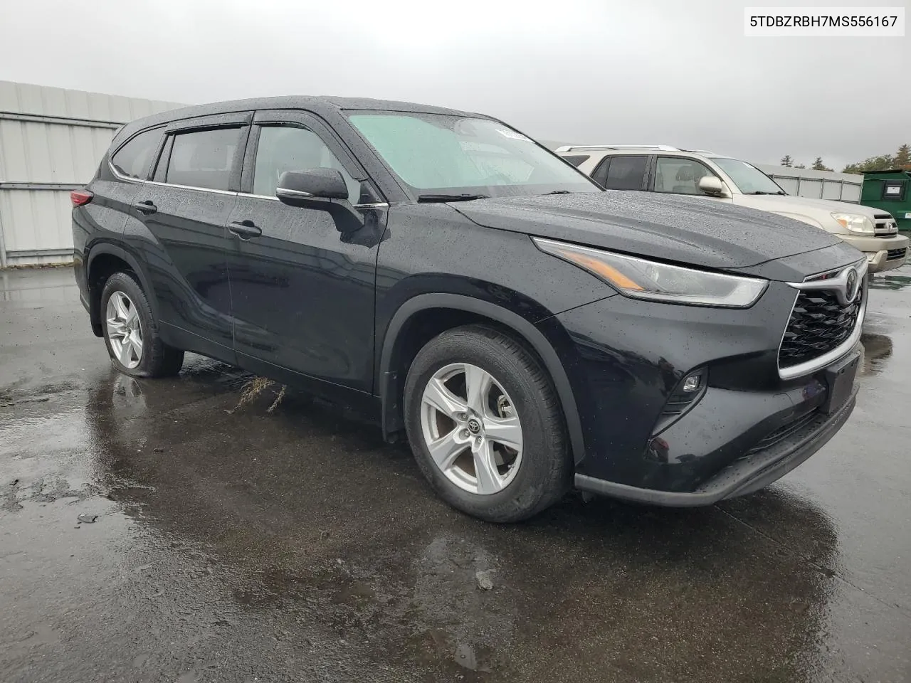 2021 Toyota Highlander L VIN: 5TDBZRBH7MS556167 Lot: 76102254