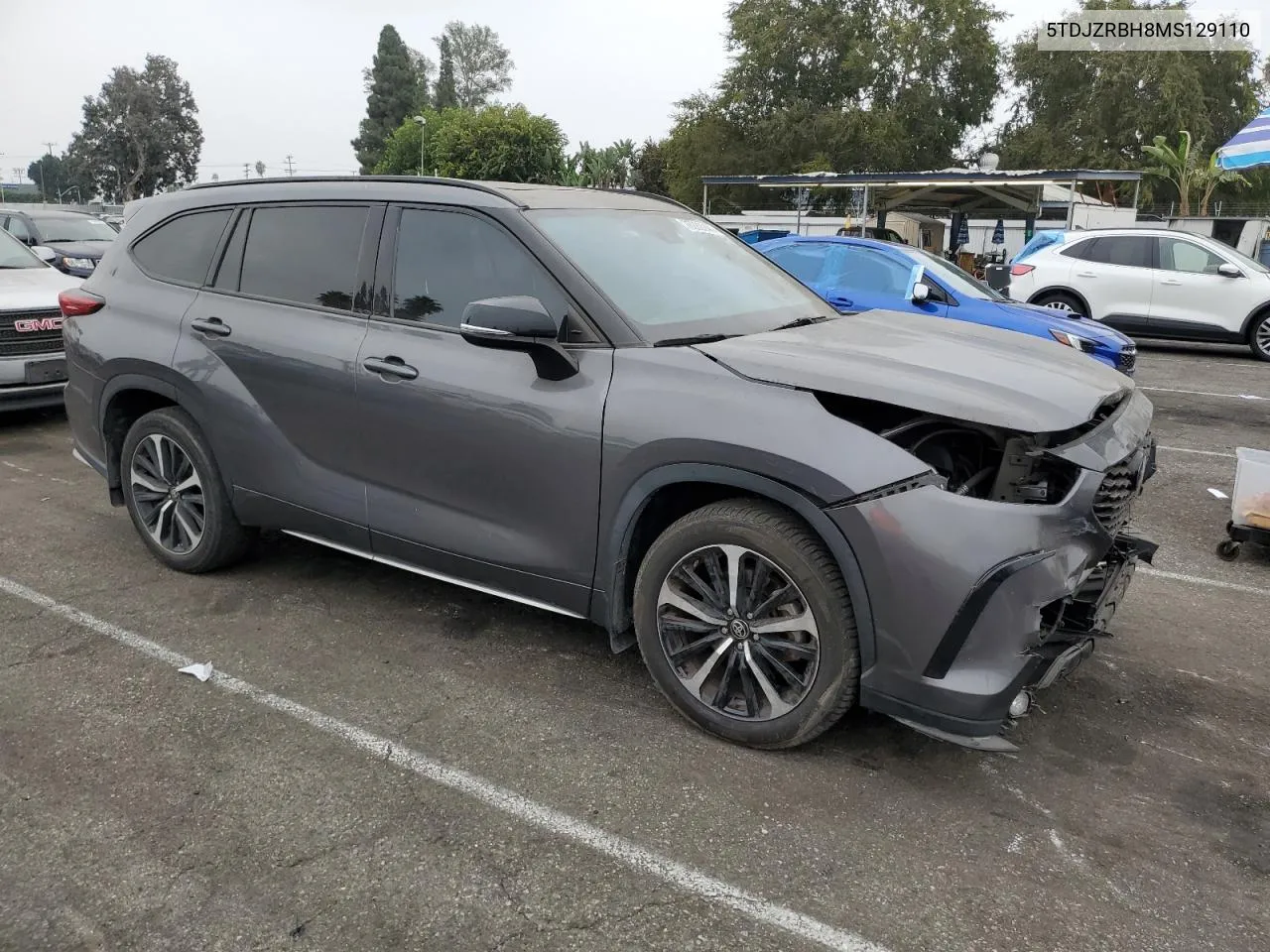 2021 Toyota Highlander Xse VIN: 5TDJZRBH8MS129110 Lot: 76289244