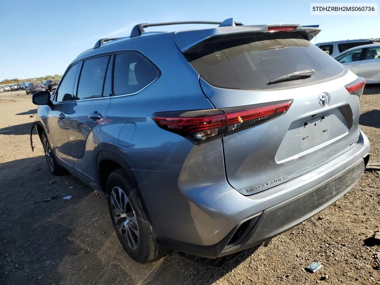 2021 Toyota Highlander Xle VIN: 5TDHZRBH2MS060736 Lot: 76349414