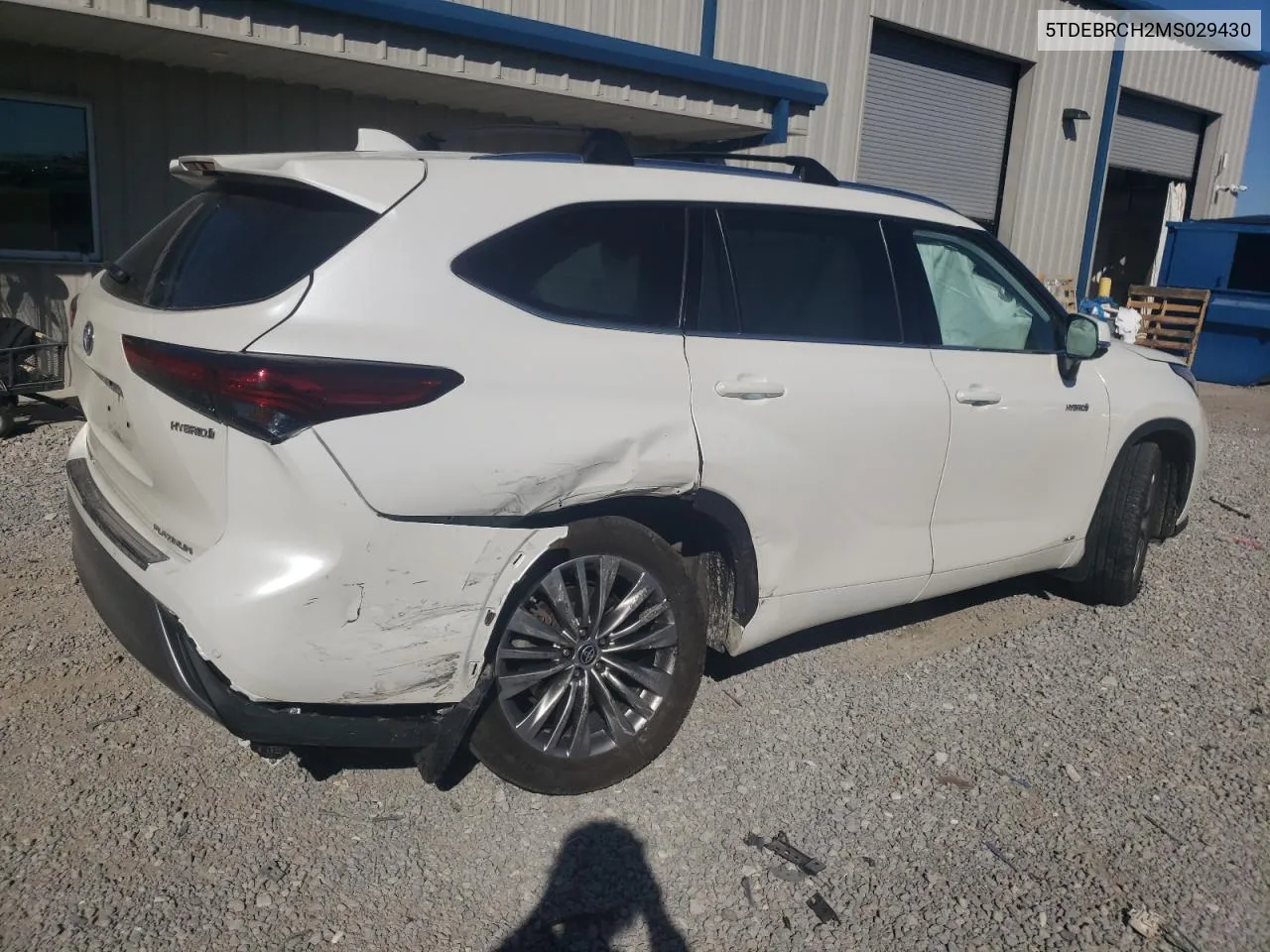 2021 Toyota Highlander Hybrid Platinum VIN: 5TDEBRCH2MS029430 Lot: 76557974