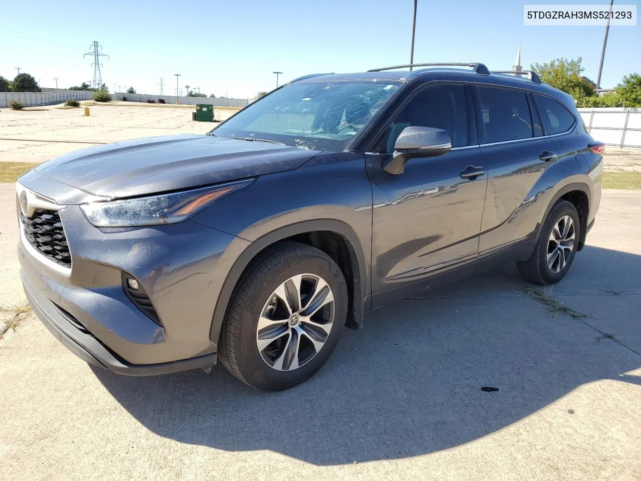 2021 Toyota Highlander Xle VIN: 5TDGZRAH3MS521293 Lot: 76578164