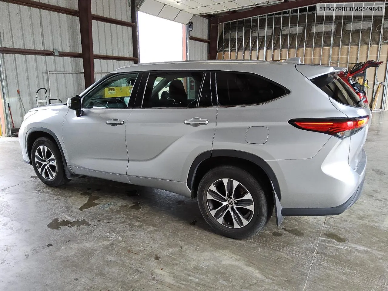 2021 Toyota Highlander Xle VIN: 5TDGZRBH0MS549843 Lot: 76591474