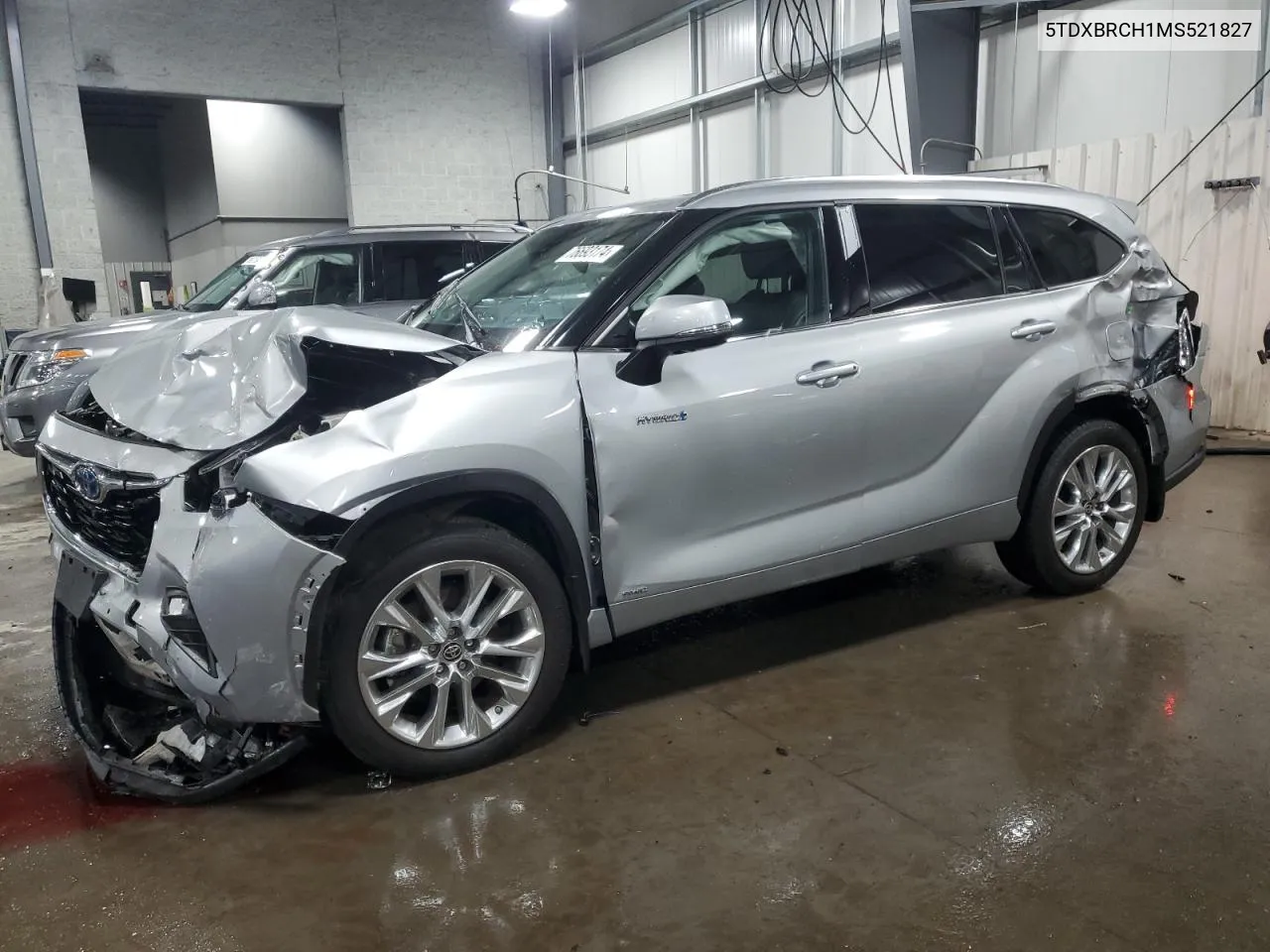 2021 Toyota Highlander Hybrid Limited VIN: 5TDXBRCH1MS521827 Lot: 76693174