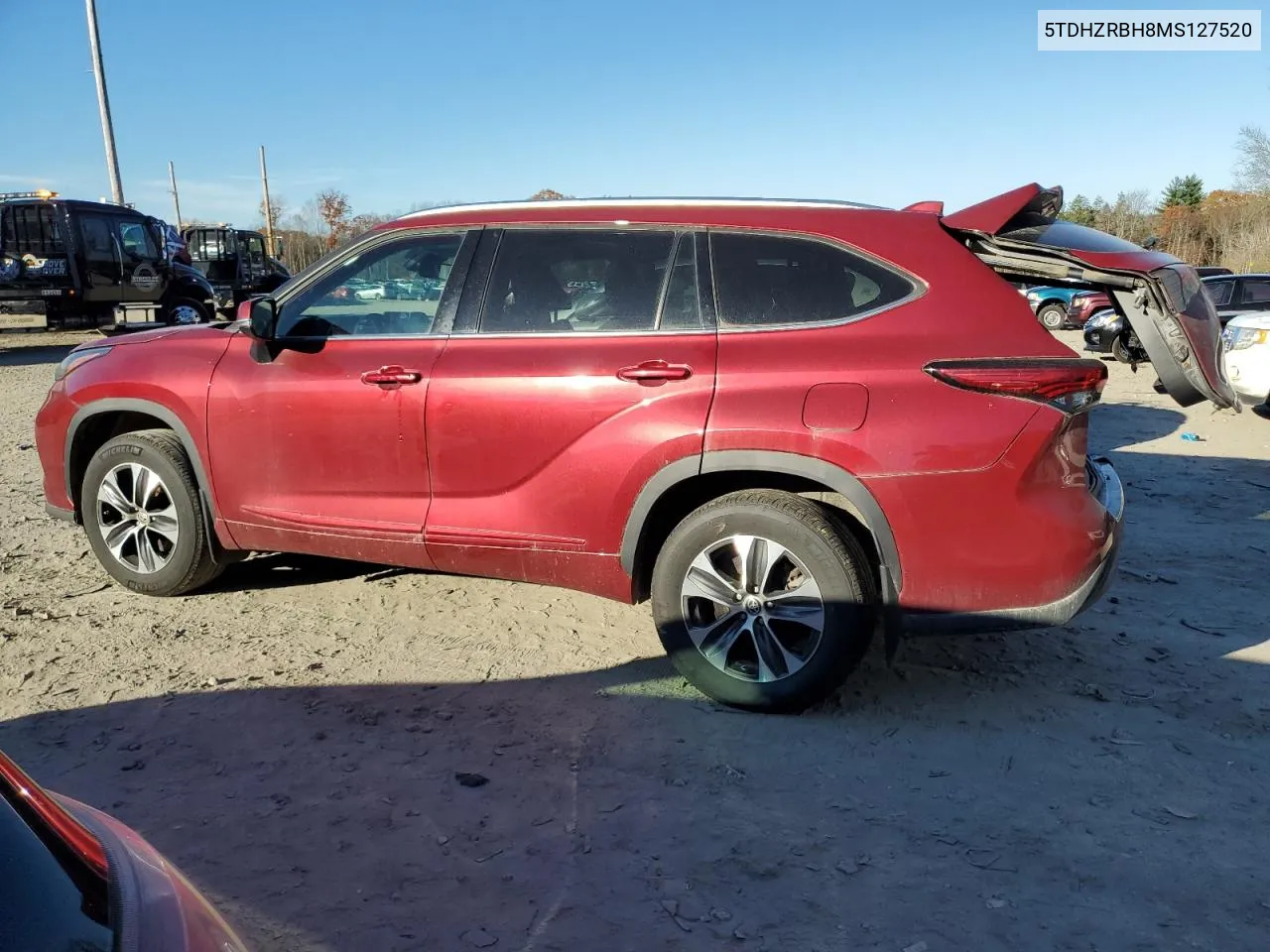 2021 Toyota Highlander Xle VIN: 5TDHZRBH8MS127520 Lot: 76760444