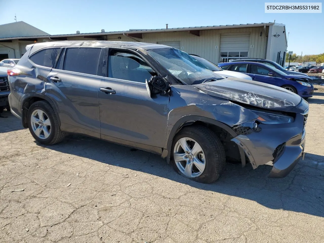 5TDCZRBH3MS531982 2021 Toyota Highlander L