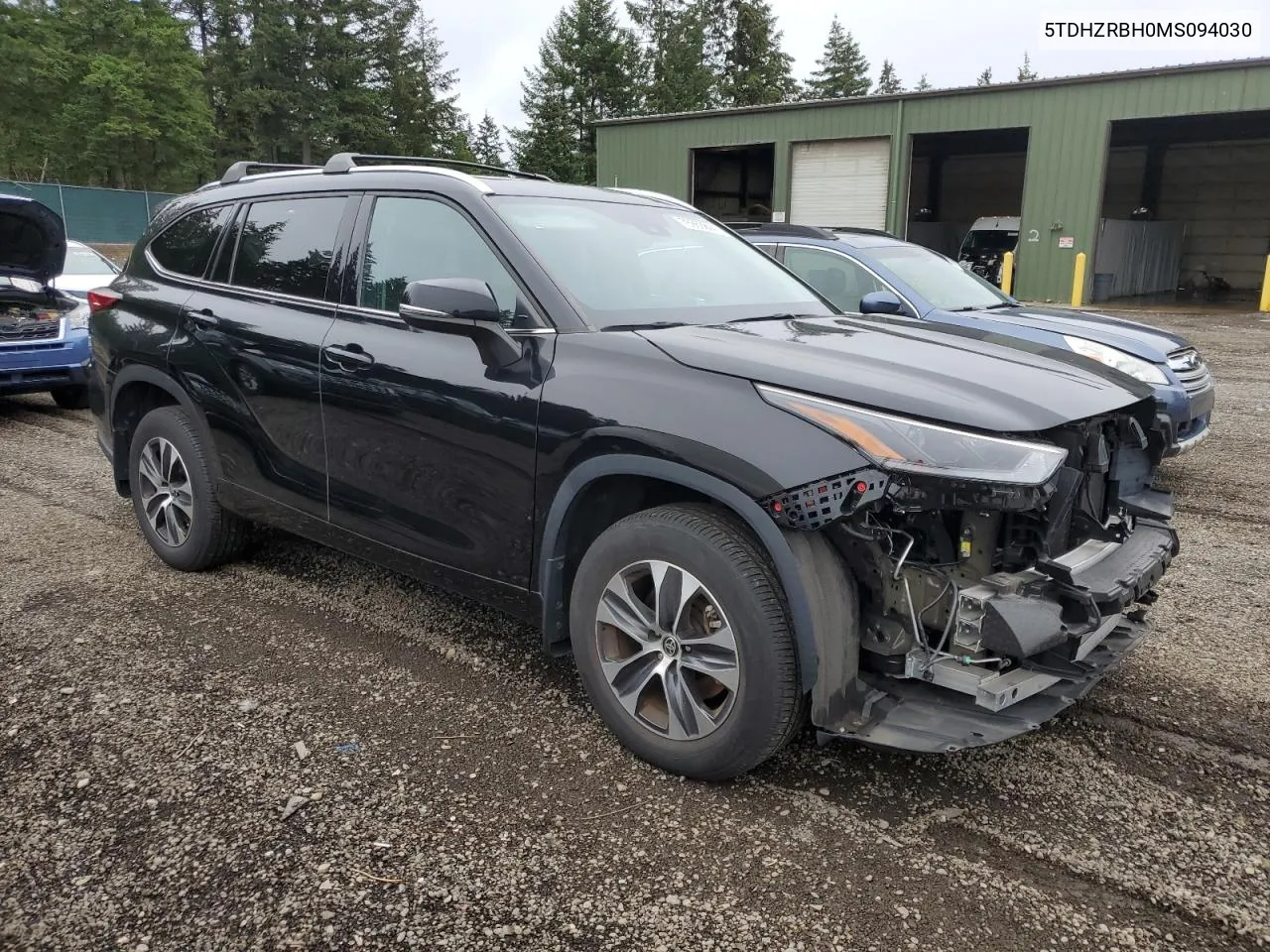 2021 Toyota Highlander Xle VIN: 5TDHZRBH0MS094030 Lot: 76963844