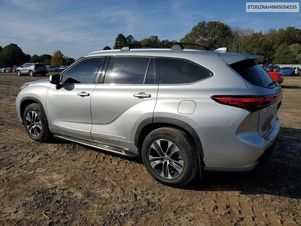 2021 Toyota Highlander Xle VIN: 5TDGZRAH9MS054235 Lot: 77670844