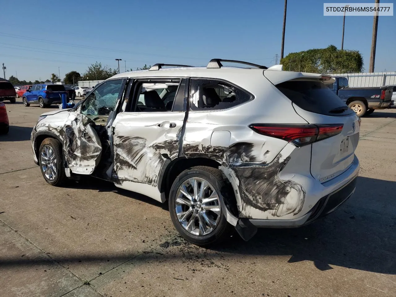 2021 Toyota Highlander Limited VIN: 5TDDZRBH6MS544777 Lot: 77816304