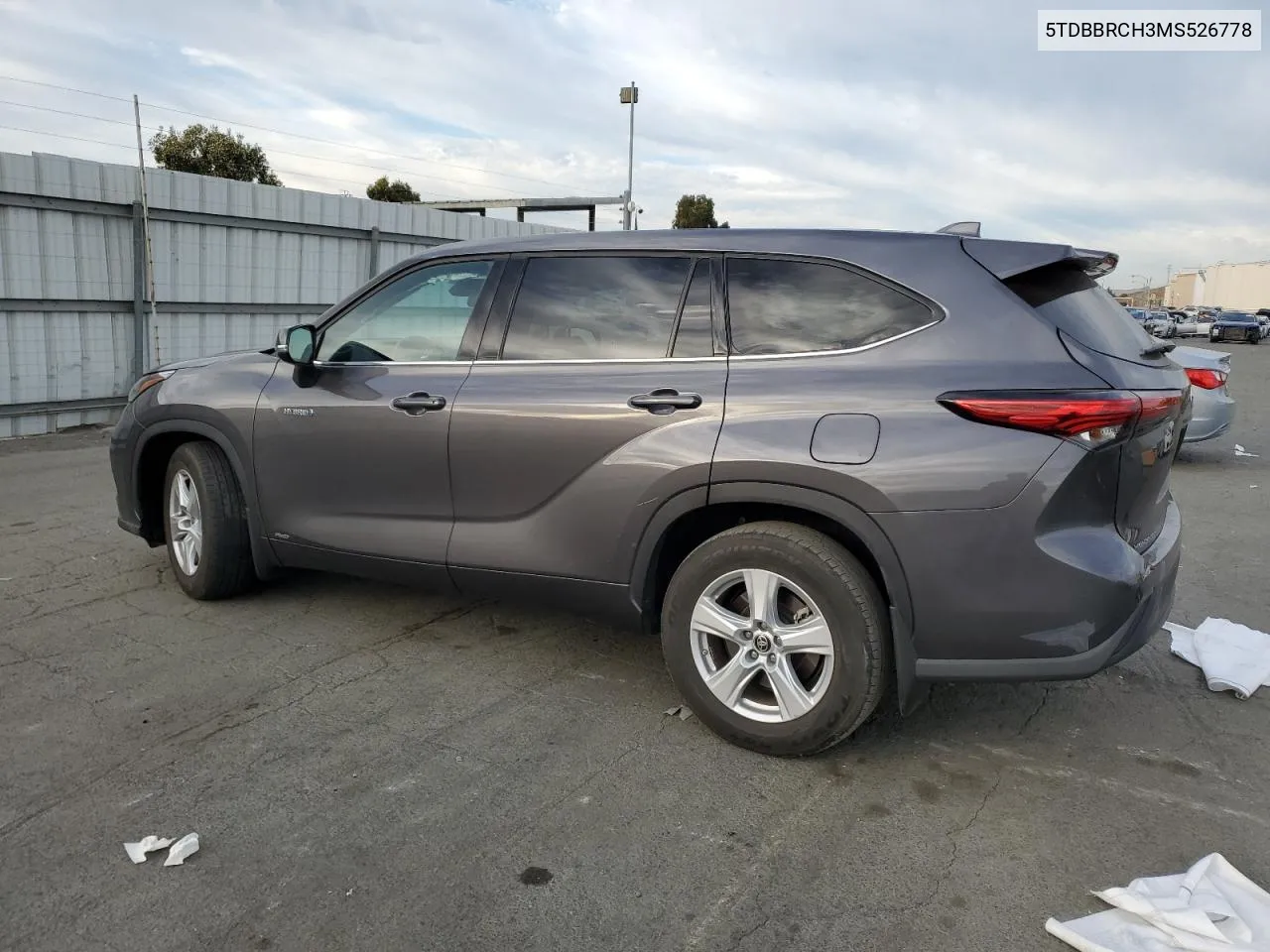 5TDBBRCH3MS526778 2021 Toyota Highlander Hybrid Le