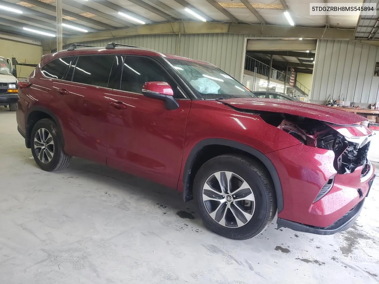 2021 Toyota Highlander Xle VIN: 5TDGZRBH8MS545894 Lot: 78185044