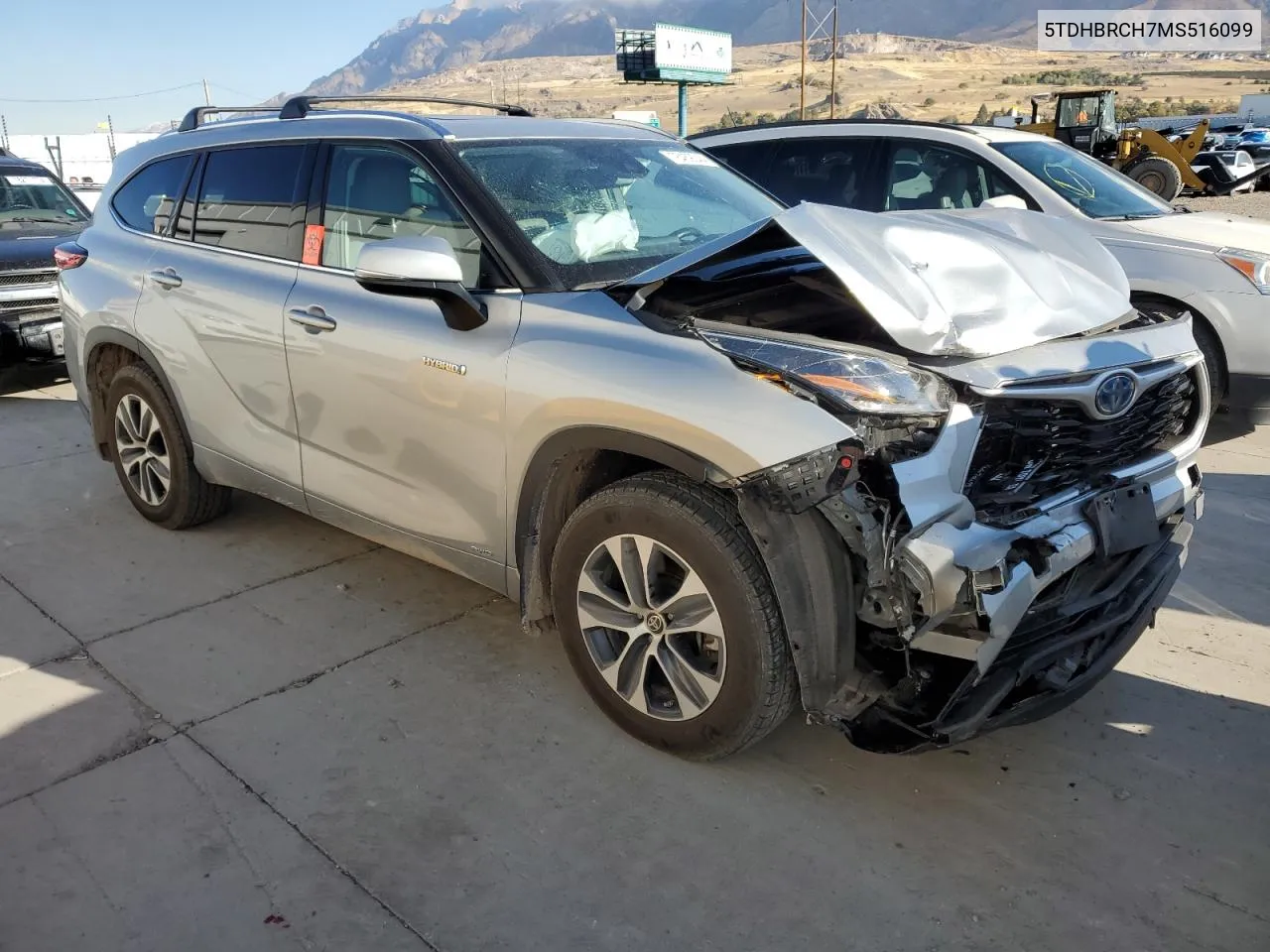 2021 Toyota Highlander Hybrid Xle VIN: 5TDHBRCH7MS516099 Lot: 78459044