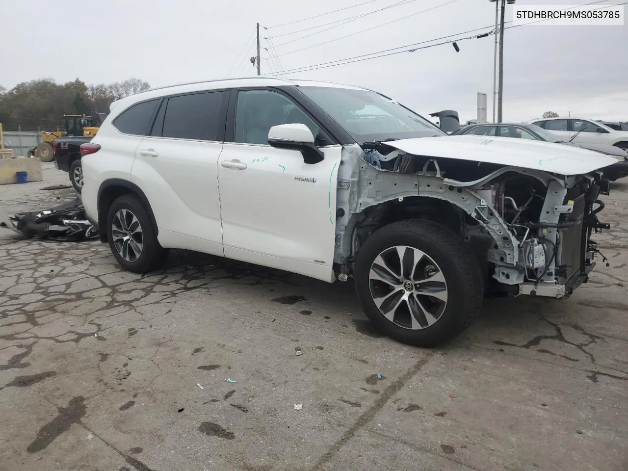 2021 Toyota Highlander Hybrid Xle VIN: 5TDHBRCH9MS053785 Lot: 78598284