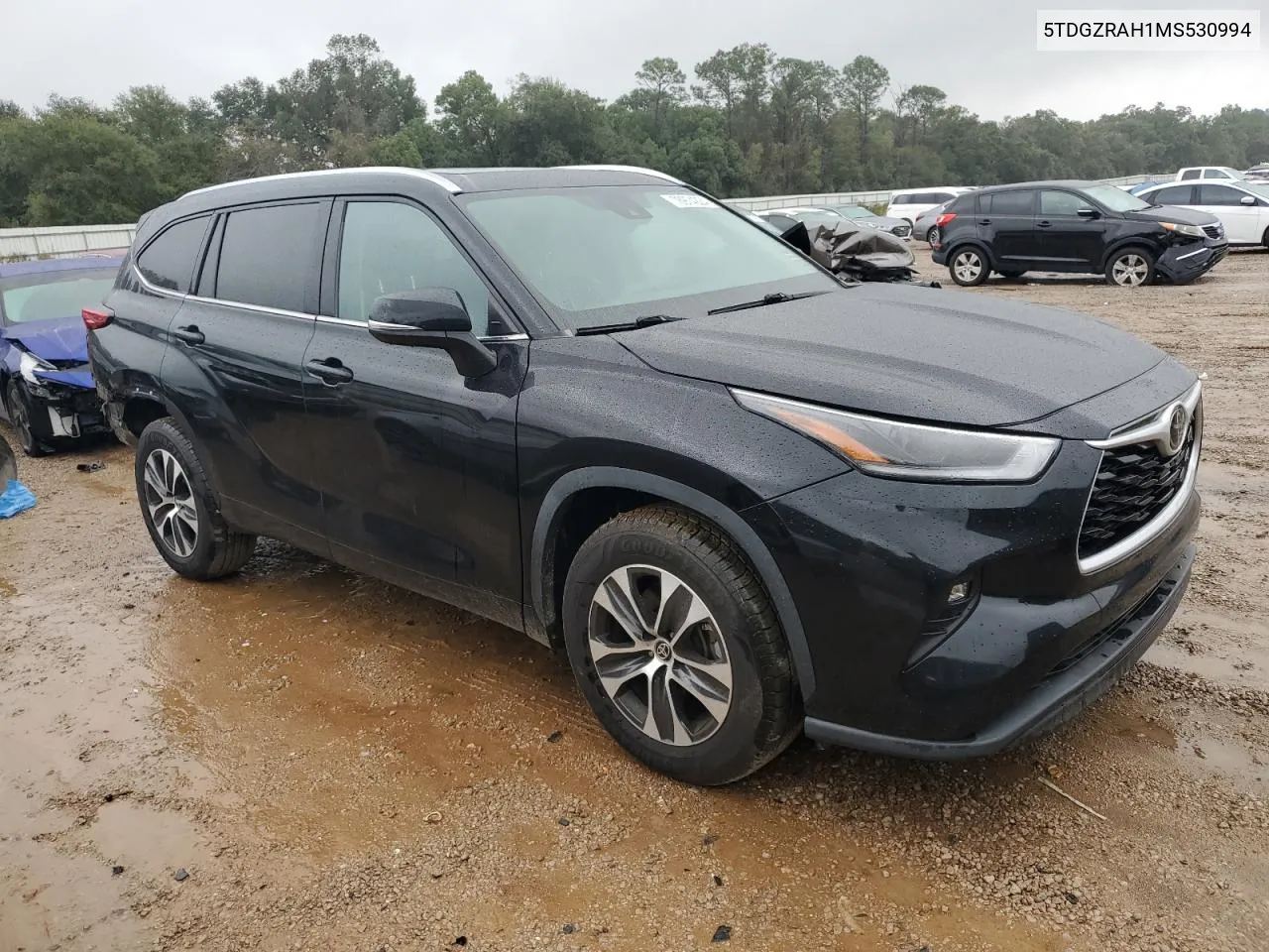 2021 Toyota Highlander Xle VIN: 5TDGZRAH1MS530994 Lot: 78974224