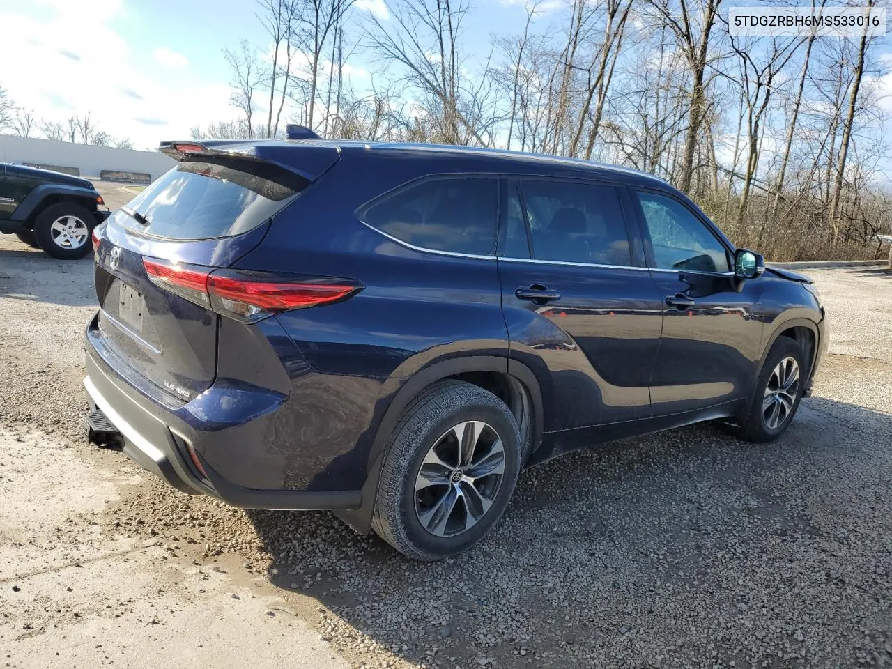 2021 Toyota Highlander Xle VIN: 5TDGZRBH6MS533016 Lot: 79761484