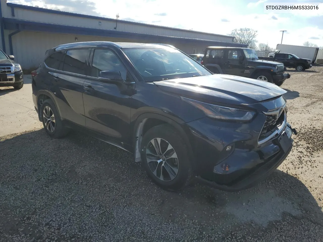 2021 Toyota Highlander Xle VIN: 5TDGZRBH6MS533016 Lot: 79761484