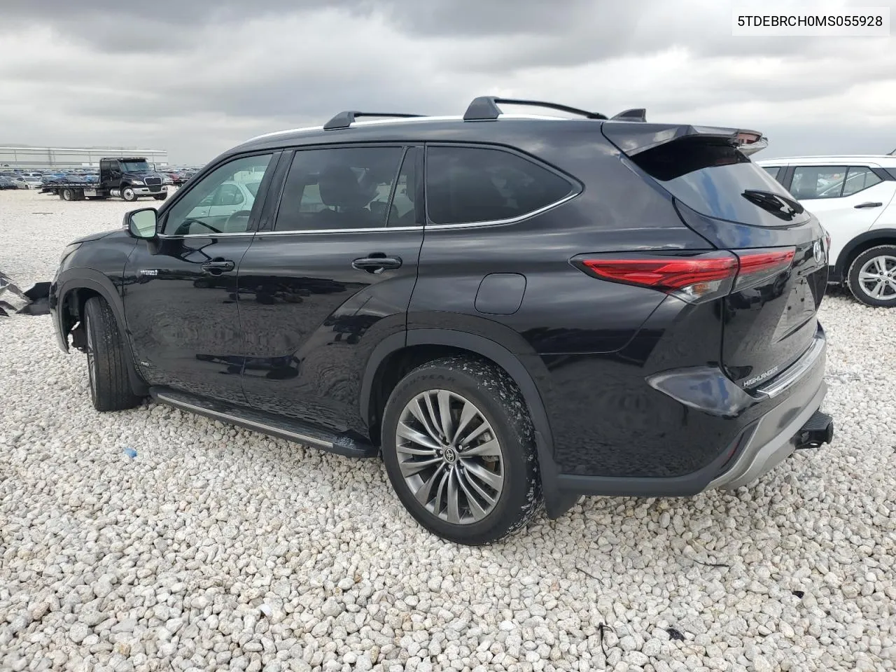 2021 Toyota Highlander Hybrid Platinum VIN: 5TDEBRCH0MS055928 Lot: 79809134