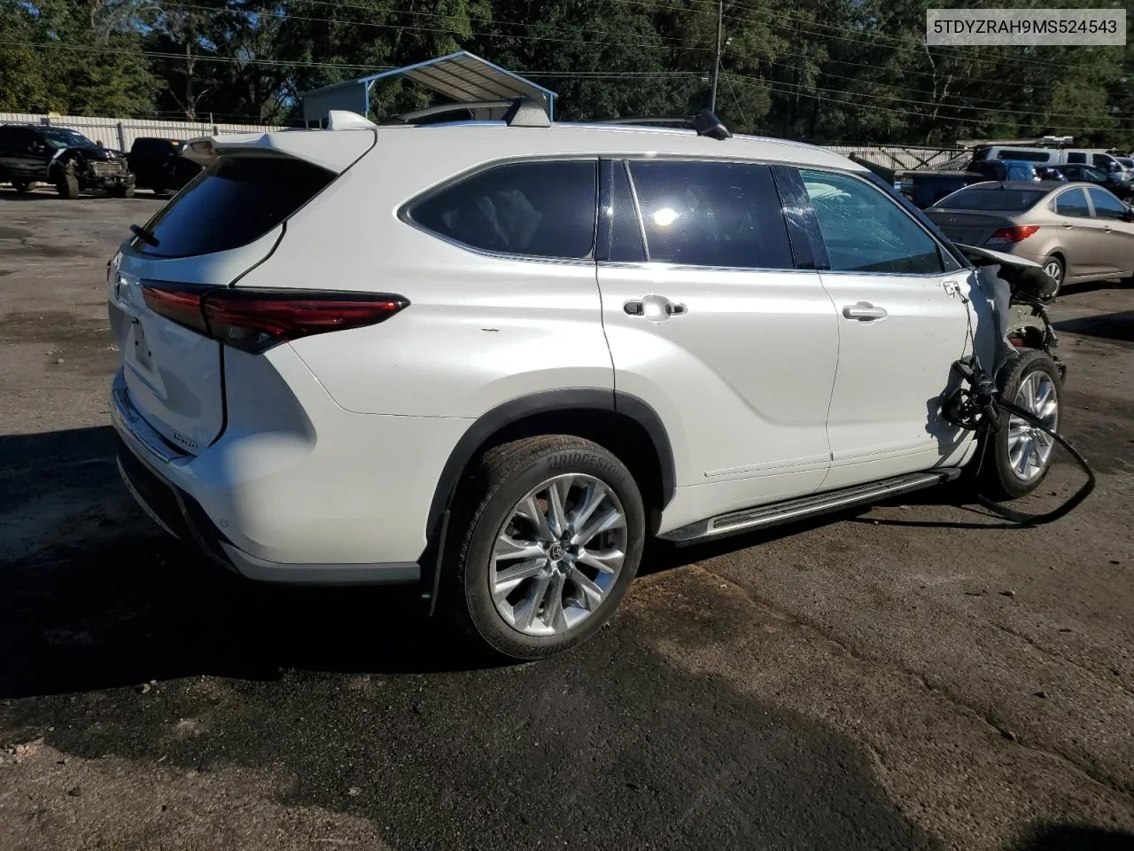 2021 Toyota Highlander Limited VIN: 5TDYZRAH9MS524543 Lot: 80128184