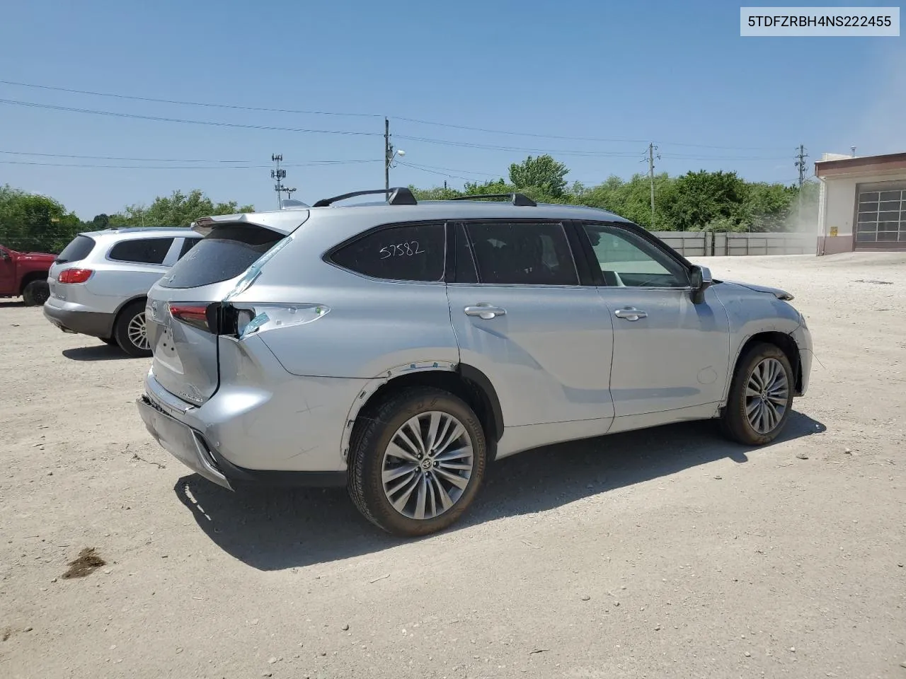 2022 Toyota Highlander Platinum VIN: 5TDFZRBH4NS222455 Lot: 71399974