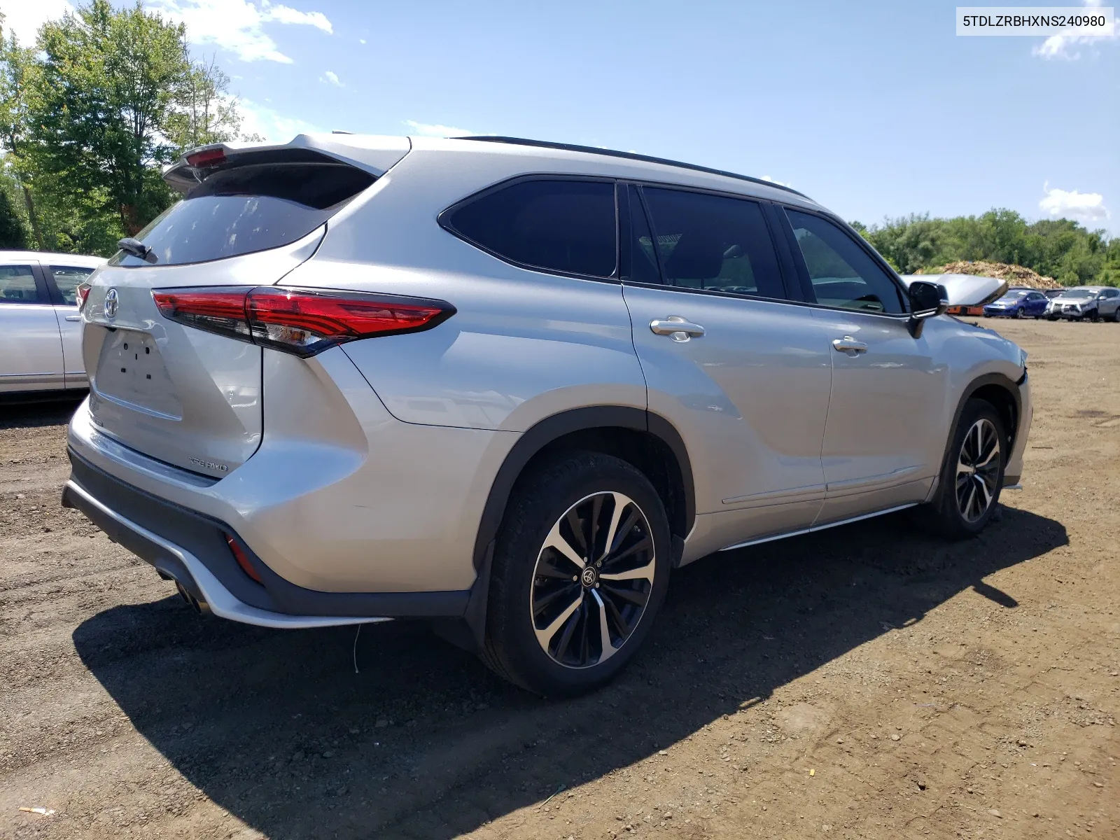 2022 Toyota Highlander Xse VIN: 5TDLZRBHXNS240980 Lot: 58020604