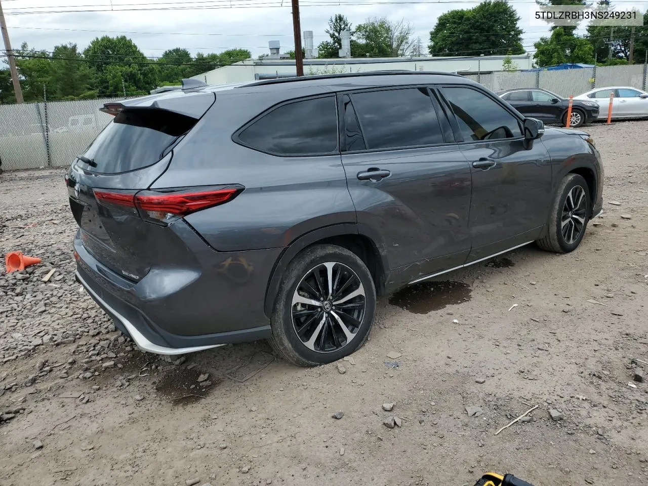 2022 Toyota Highlander Xse VIN: 5TDLZRBH3NS249231 Lot: 58617644