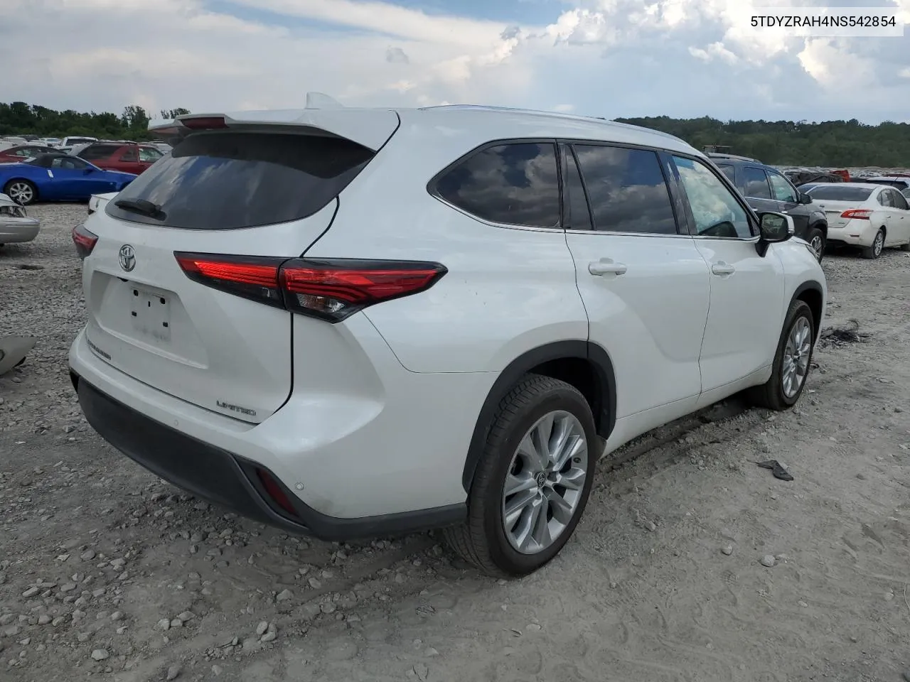 2022 Toyota Highlander Limited VIN: 5TDYZRAH4NS542854 Lot: 60243154