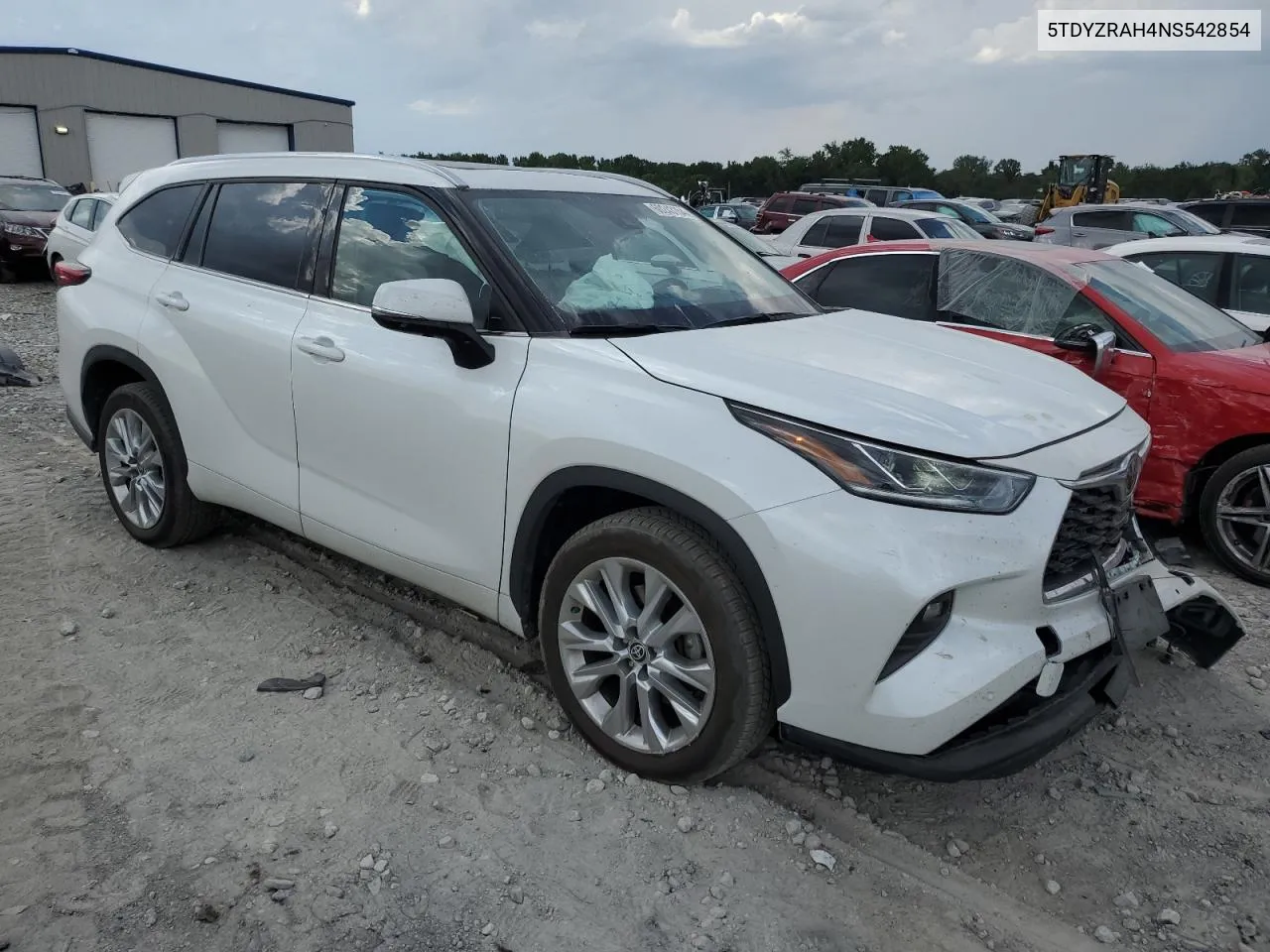 2022 Toyota Highlander Limited VIN: 5TDYZRAH4NS542854 Lot: 60243154