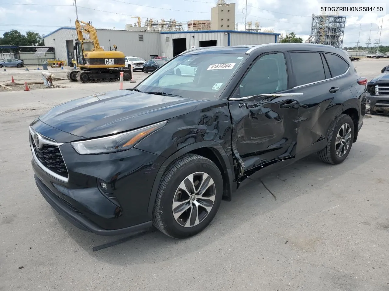 2022 Toyota Highlander Xle VIN: 5TDGZRBH0NS584450 Lot: 61834084