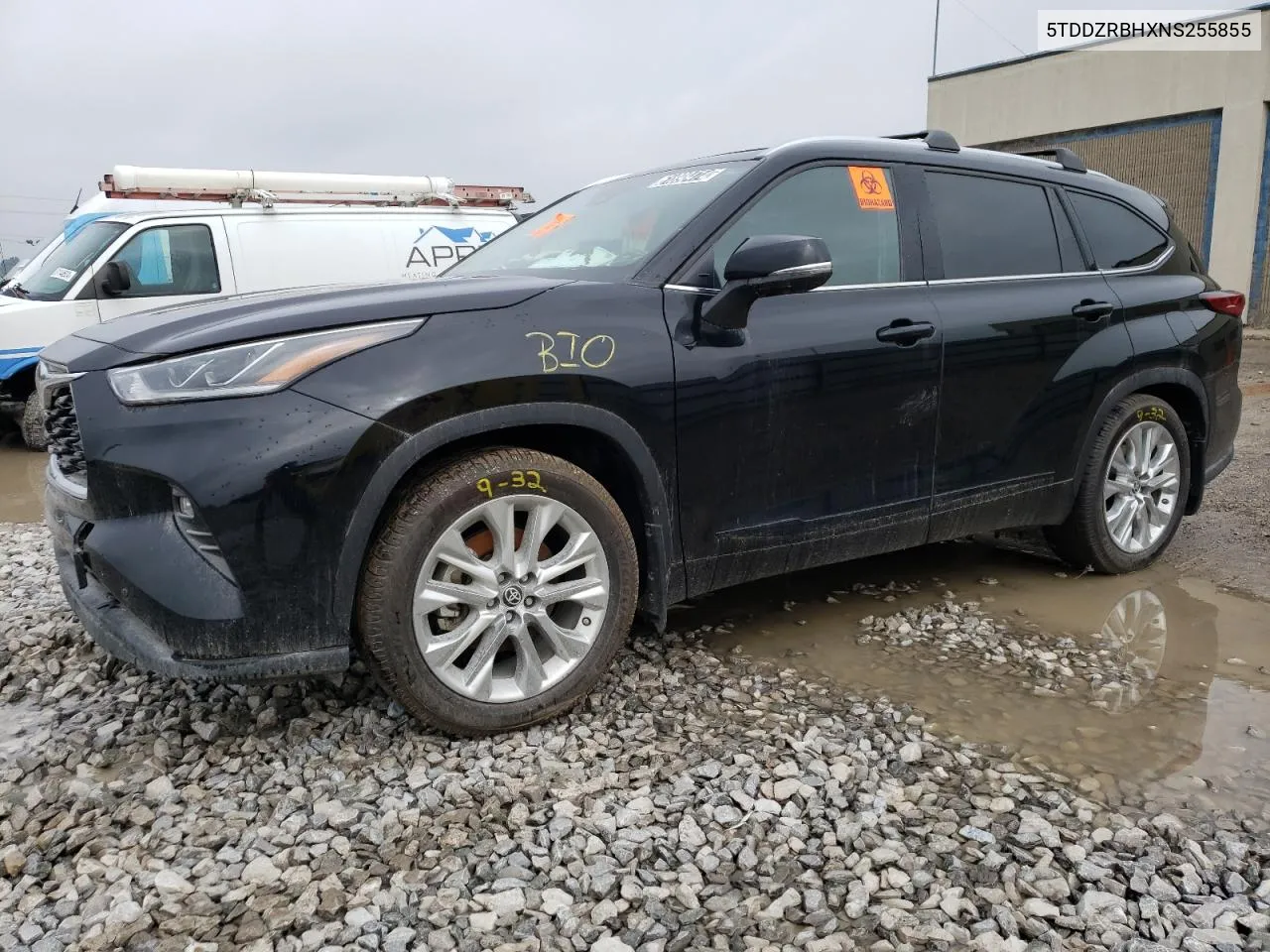 2022 Toyota Highlander Limited VIN: 5TDDZRBHXNS255855 Lot: 61898474