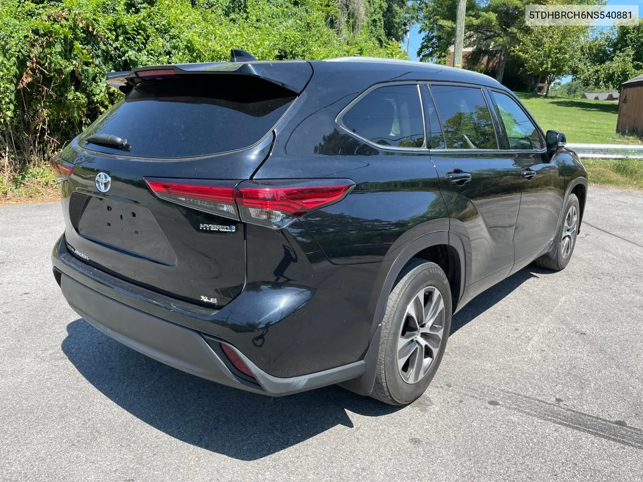 2022 Toyota Highlander Hybrid Xle VIN: 5TDHBRCH6NS540881 Lot: 61945474