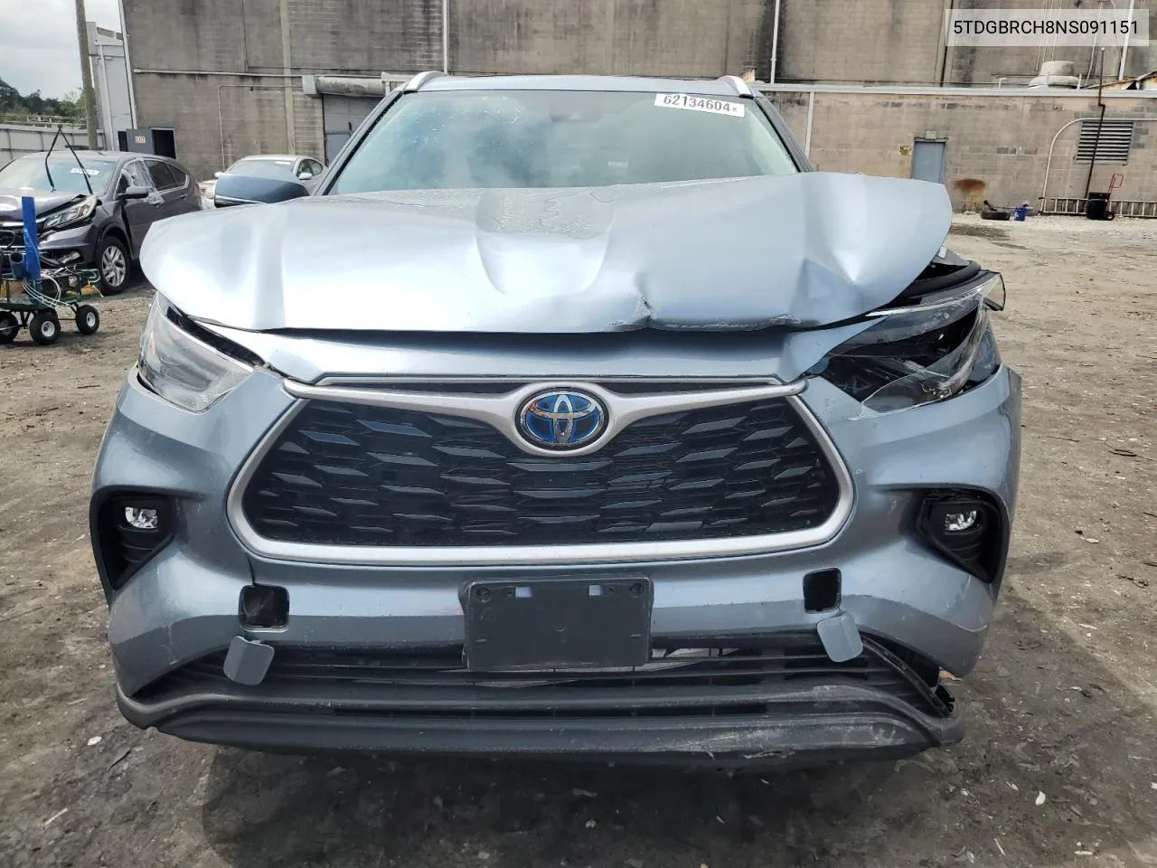 5TDGBRCH8NS091151 2022 Toyota Highlander Hybrid Xle