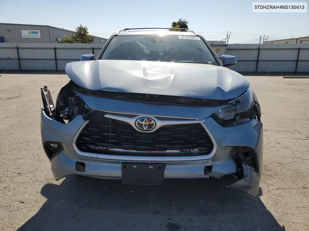 5TDHZRAH4NS130613 2022 Toyota Highlander Xle