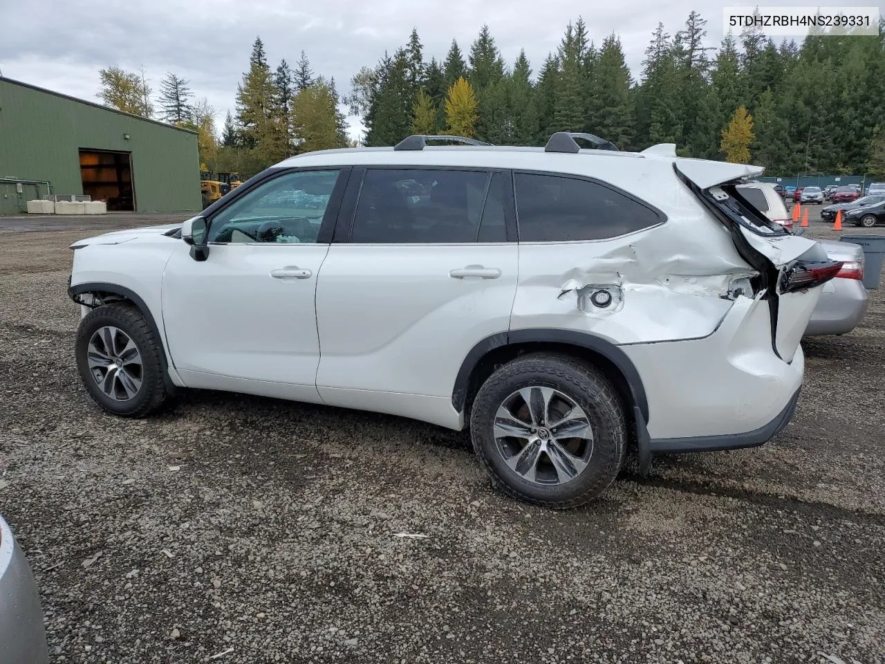 2022 Toyota Highlander Xle VIN: 5TDHZRBH4NS239331 Lot: 62646614