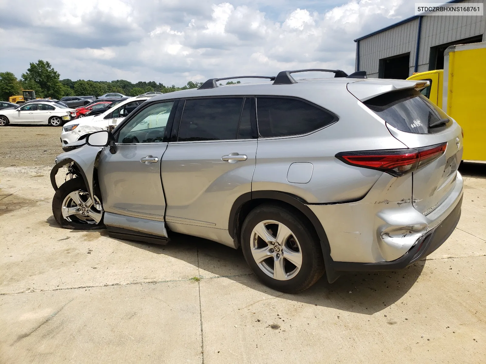 2022 Toyota Highlander L VIN: 5TDCZRBHXNS168761 Lot: 64871264