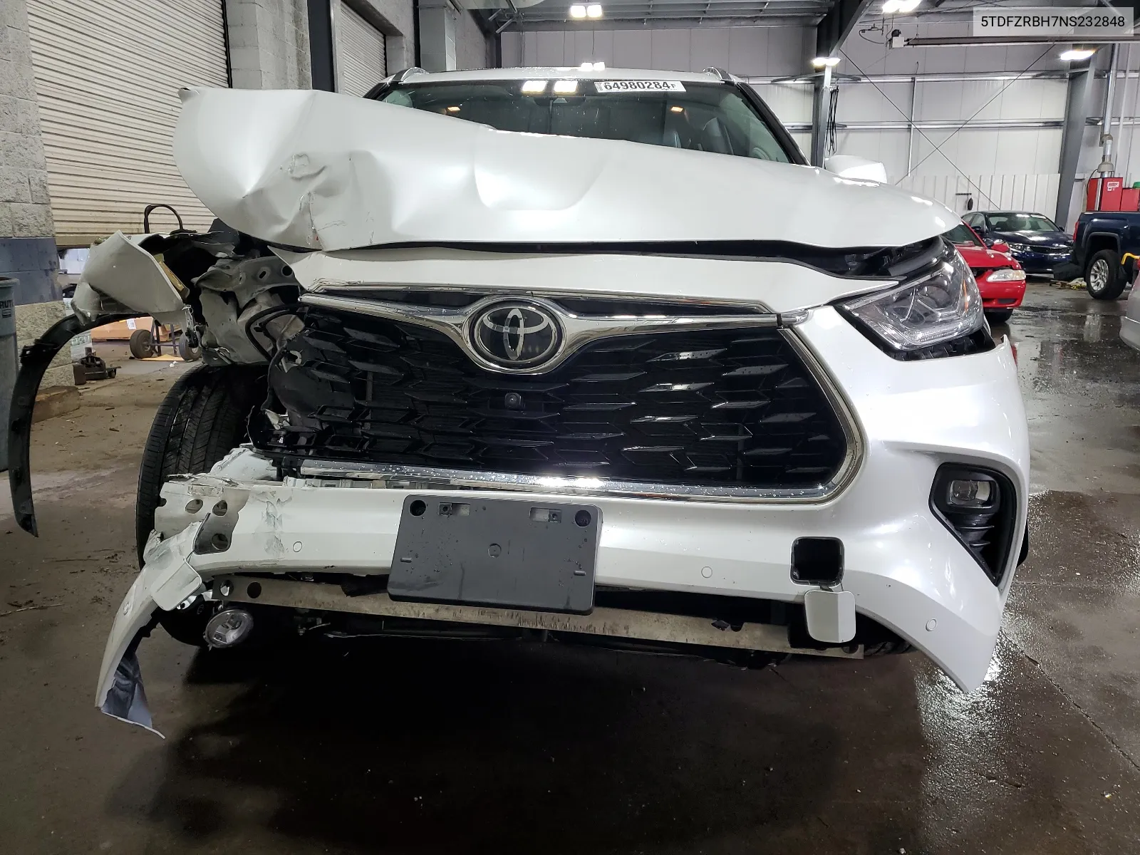 5TDFZRBH7NS232848 2022 Toyota Highlander Platinum