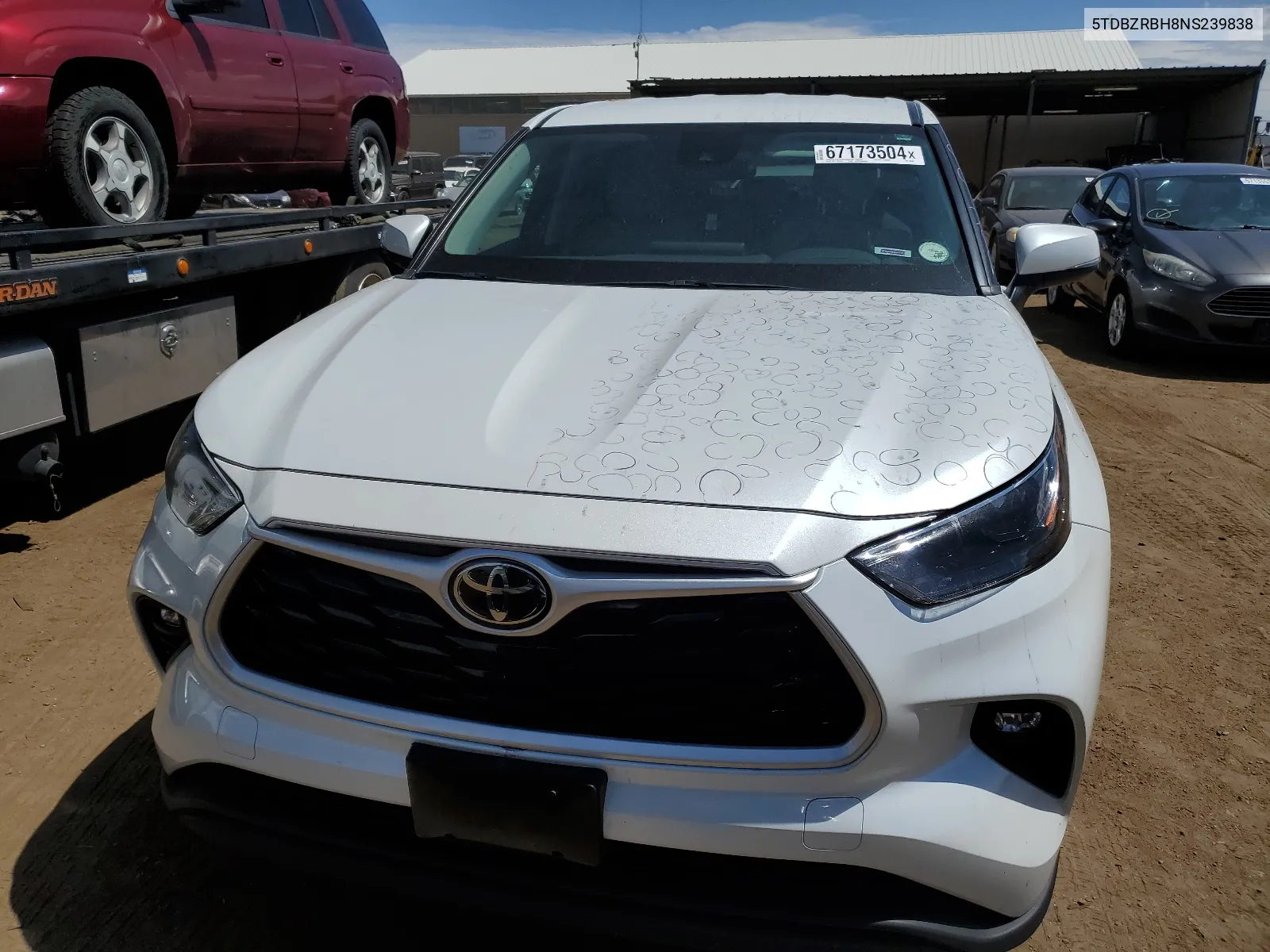 5TDBZRBH8NS239838 2022 Toyota Highlander L