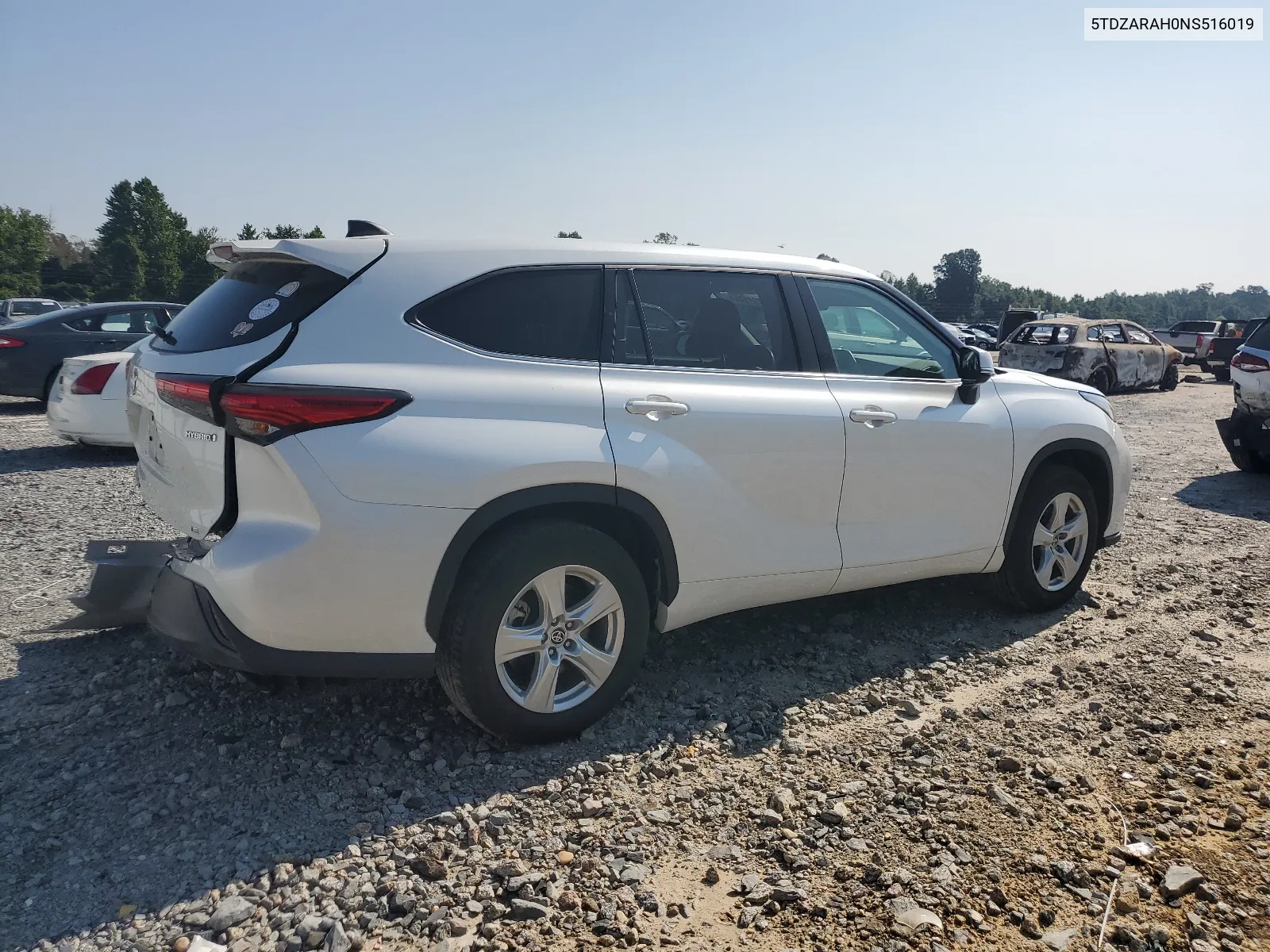 5TDZARAH0NS516019 2022 Toyota Highlander Hybrid Le