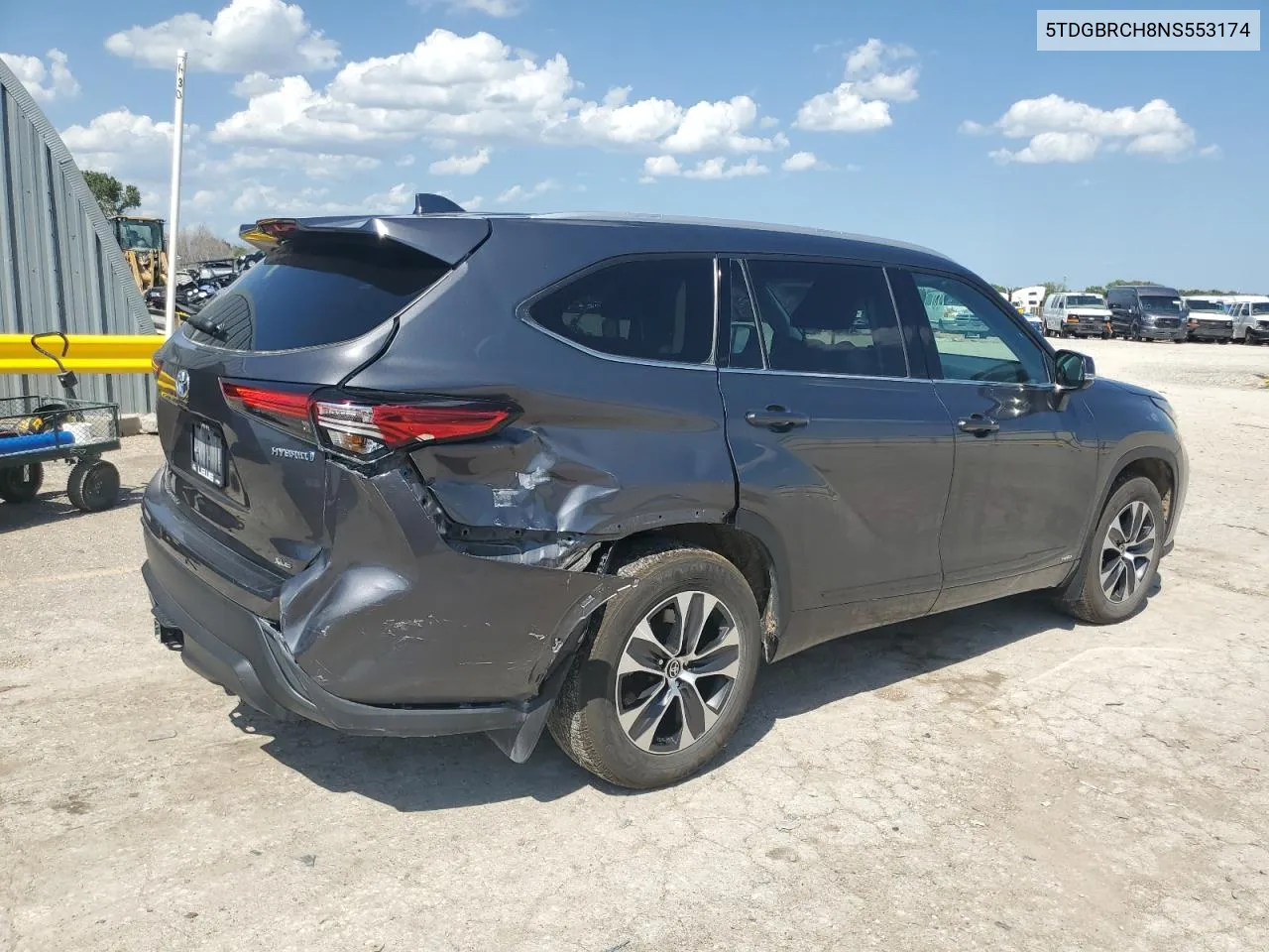 5TDGBRCH8NS553174 2022 Toyota Highlander Hybrid Xle