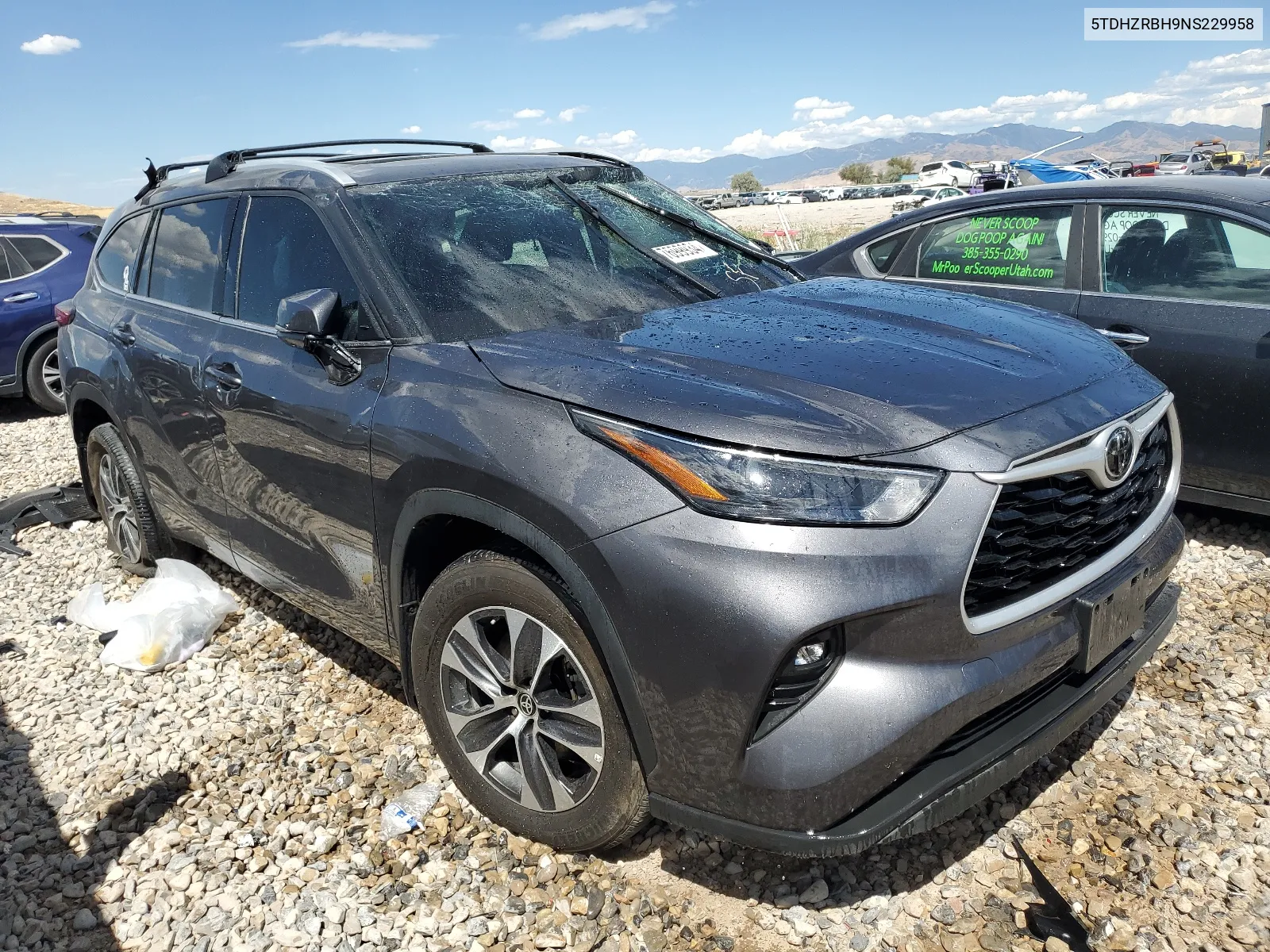 2022 Toyota Highlander Xle VIN: 5TDHZRBH9NS229958 Lot: 67699934