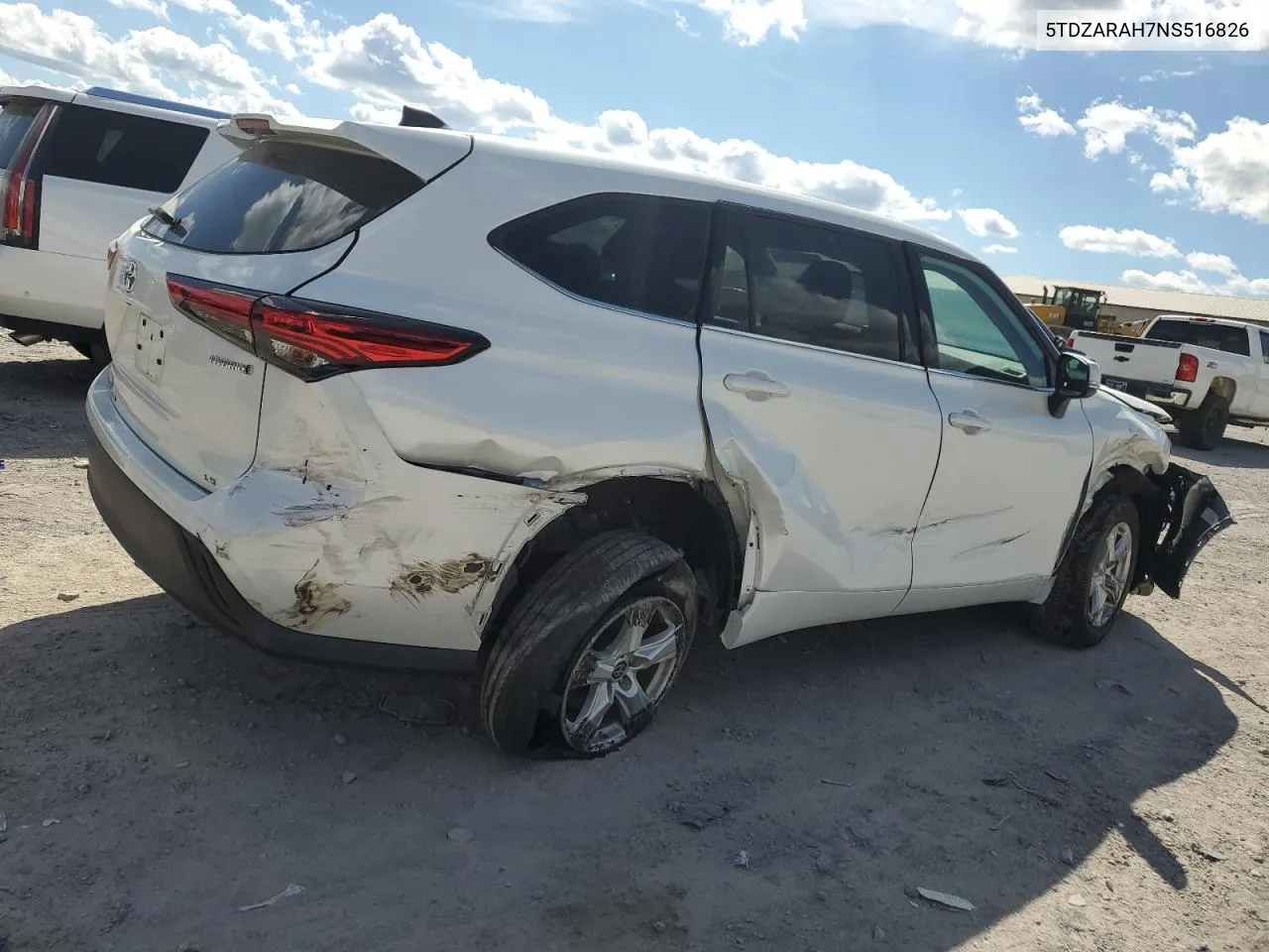 2022 Toyota Highlander Hybrid Le VIN: 5TDZARAH7NS516826 Lot: 67759994