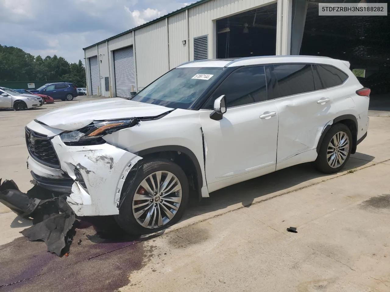 2022 Toyota Highlander Platinum VIN: 5TDFZRBH3NS188282 Lot: 67897144