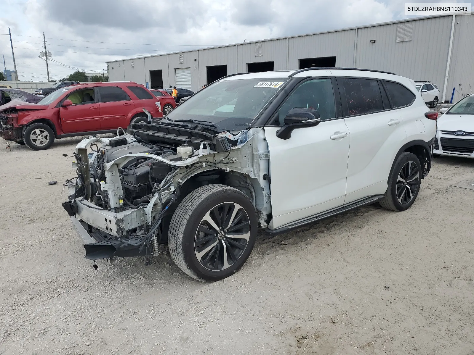 2022 Toyota Highlander Xse VIN: 5TDLZRAH8NS110343 Lot: 68117614