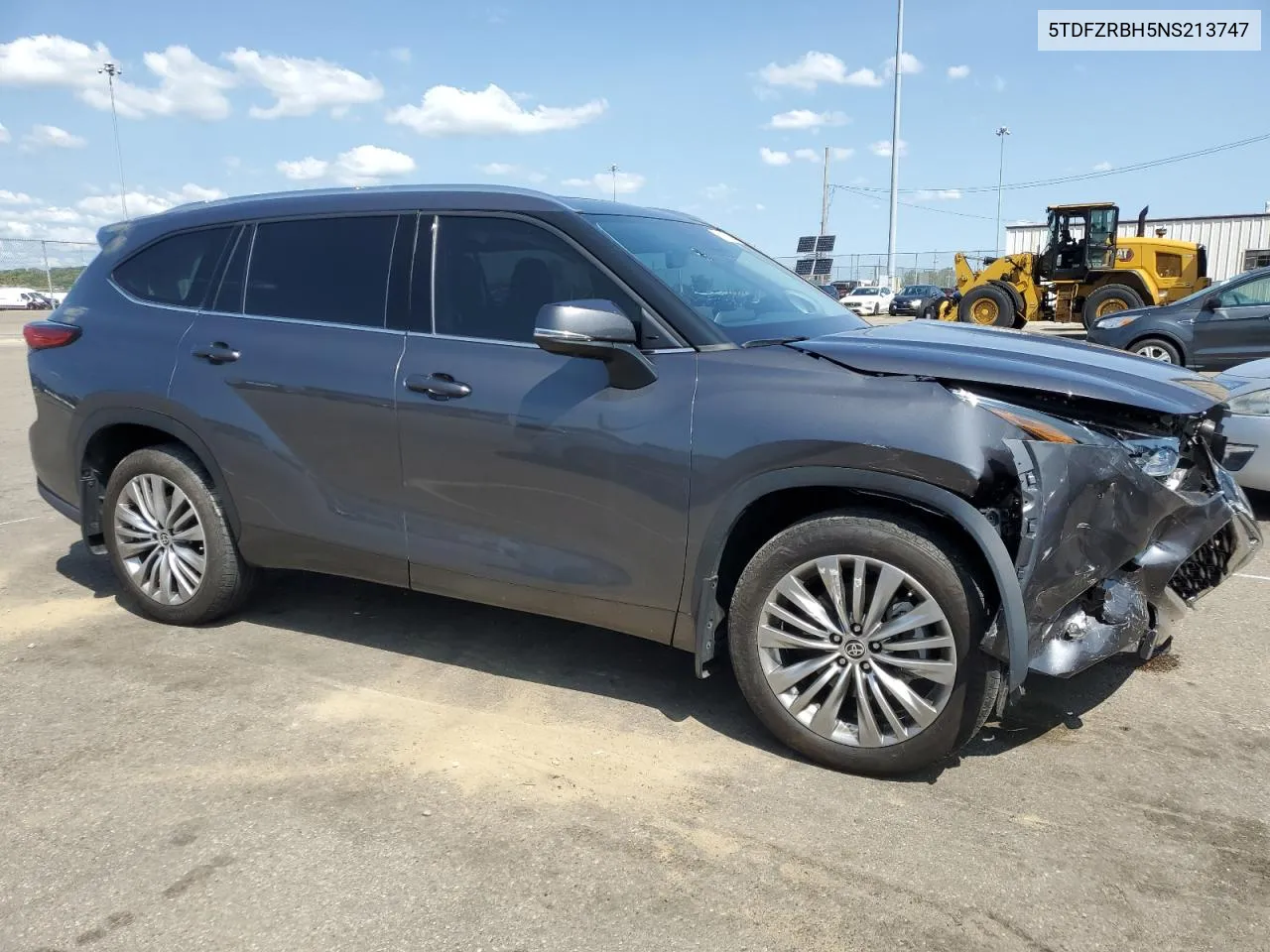 2022 Toyota Highlander Platinum VIN: 5TDFZRBH5NS213747 Lot: 68151034