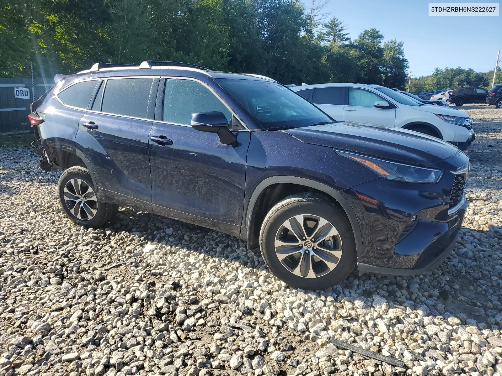 2022 Toyota Highlander Xle VIN: 5TDHZRBH6NS222627 Lot: 68266144