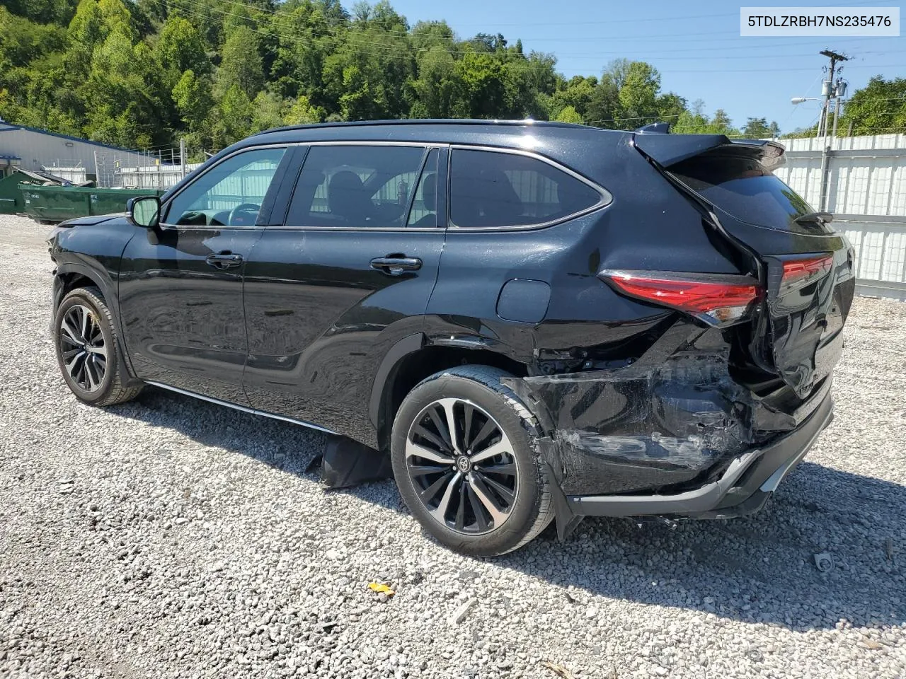 2022 Toyota Highlander Xse VIN: 5TDLZRBH7NS235476 Lot: 68334914