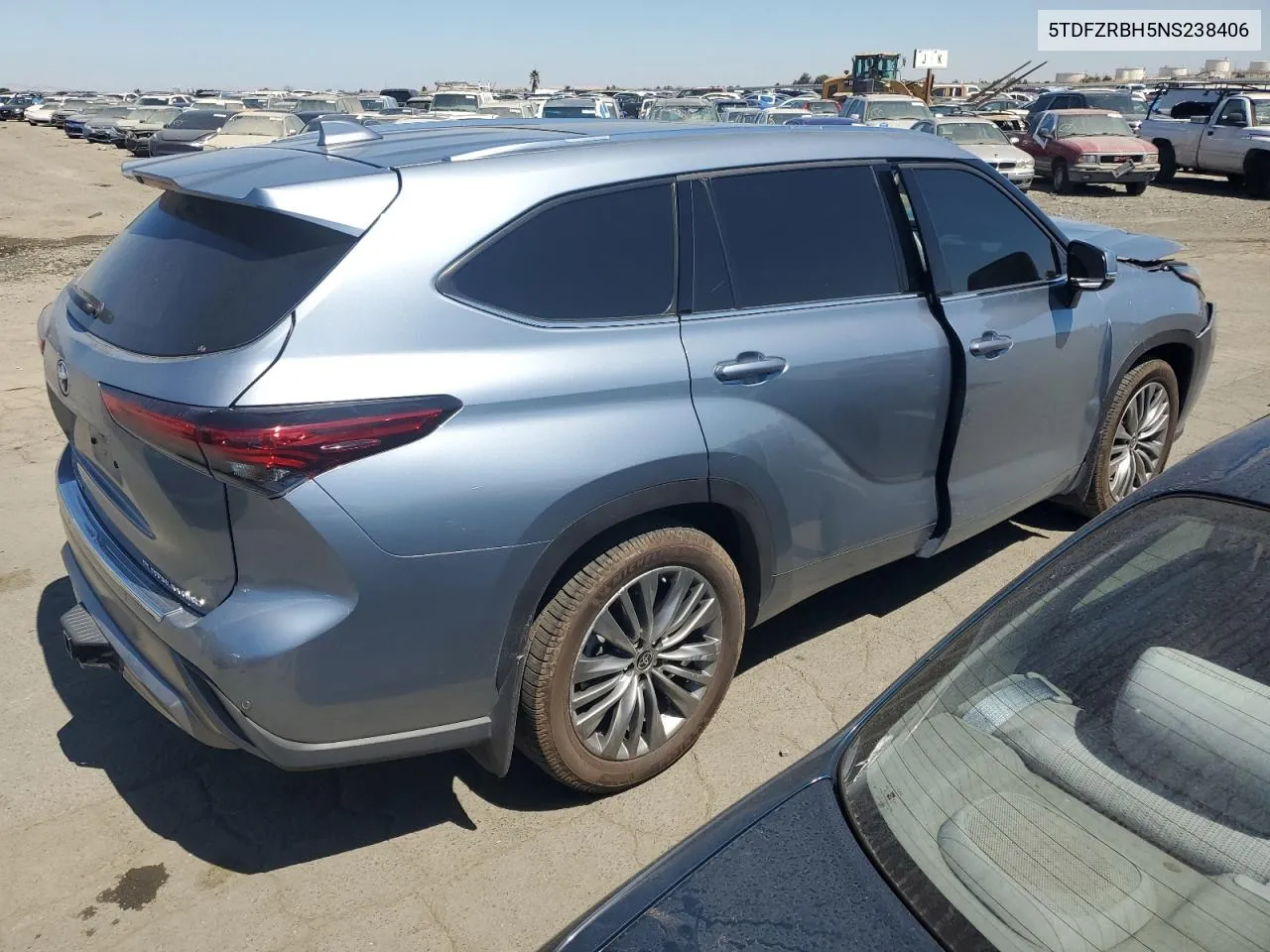 2022 Toyota Highlander Platinum VIN: 5TDFZRBH5NS238406 Lot: 69157404