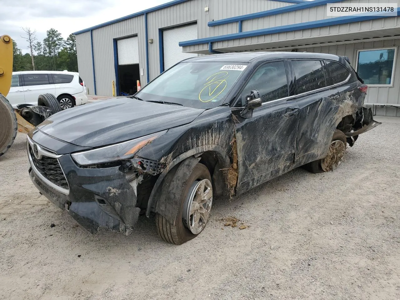 2022 Toyota Highlander L VIN: 5TDZZRAH1NS131478 Lot: 69630294