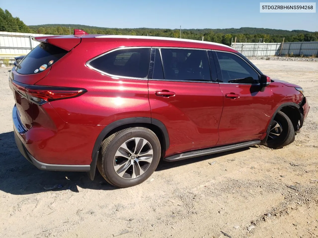 2022 Toyota Highlander Xle VIN: 5TDGZRBH6NS594268 Lot: 70728244